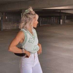 Flower design ASOS sweater tank